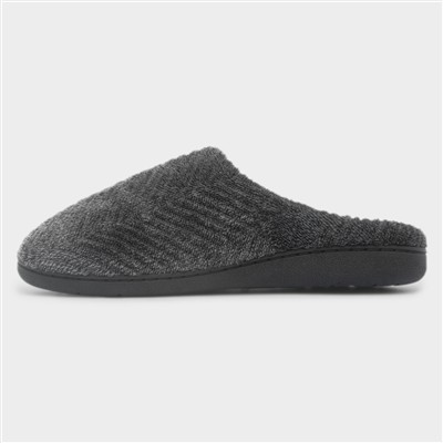 Men's Grey Mule Slippers