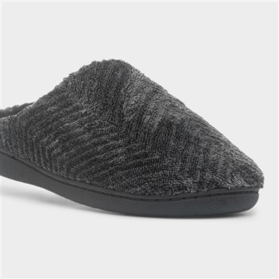 Men's Grey Mule Slippers