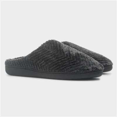 Men's Grey Mule Slippers