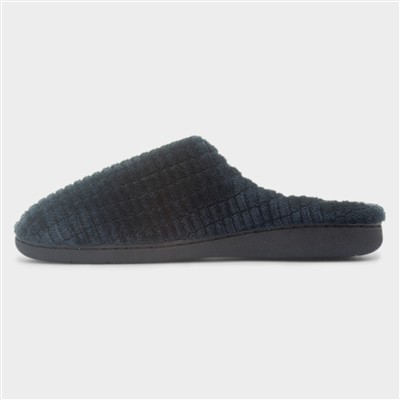 Mens Navy Mule Slippers