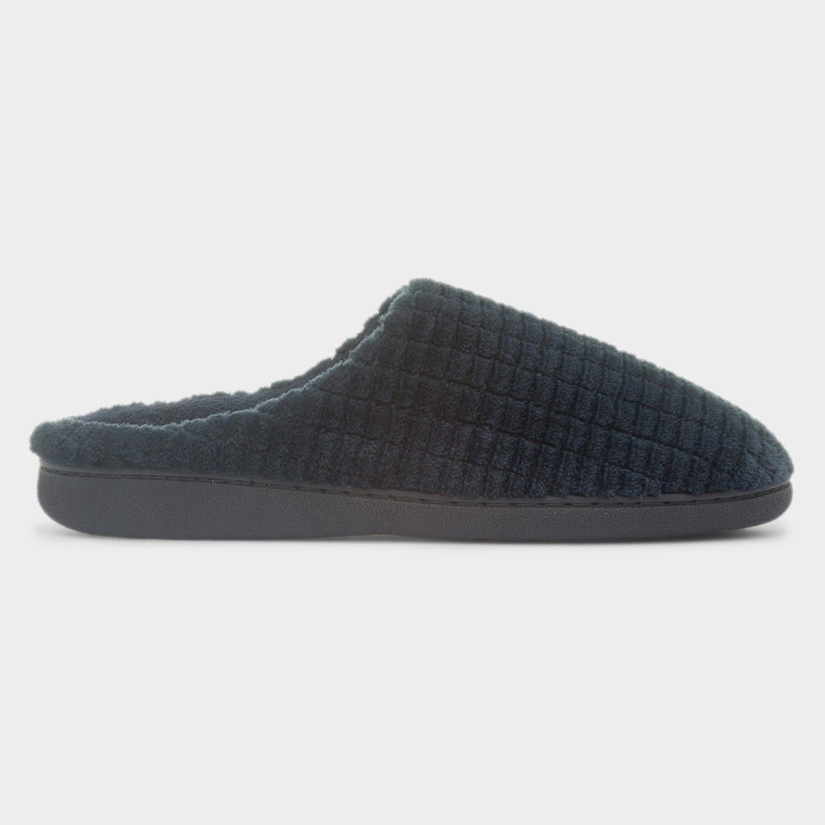 Mens Navy Mule Slippers