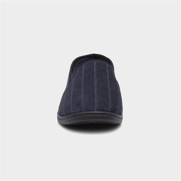 Mens Navy Full Slipper