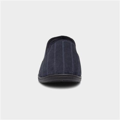 Mens Navy Slipper