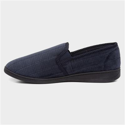 Mens Navy Slipper