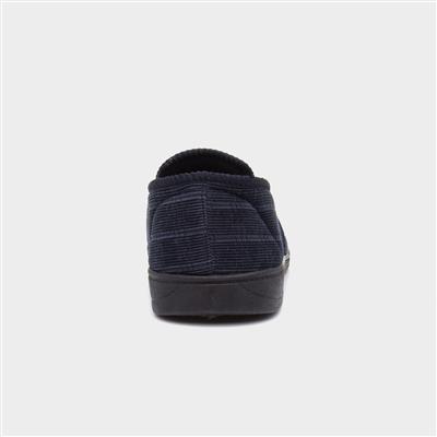 Mens Navy Slipper
