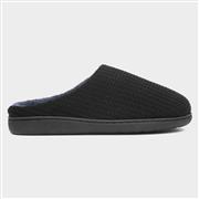 The Slipper Company Rowan Mens Black Mule Slipper (Click For Details)