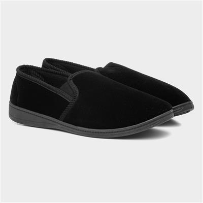 Mens Black Slipper