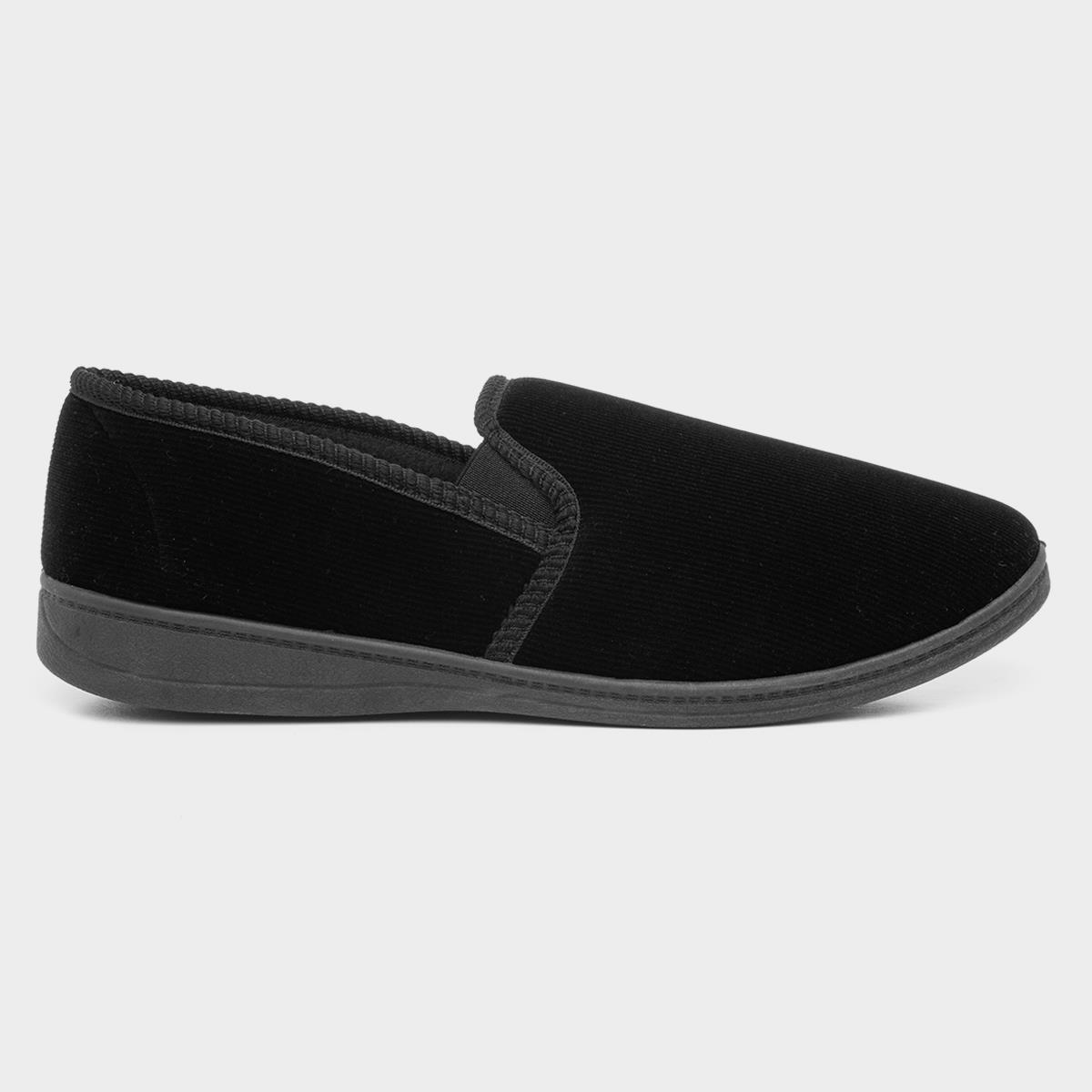 Mens Black Slipper