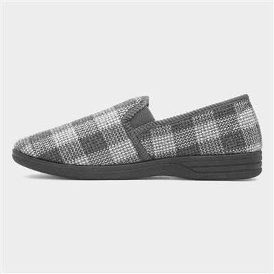 Mens Grey Slipper
