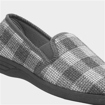 Mens Grey Slipper