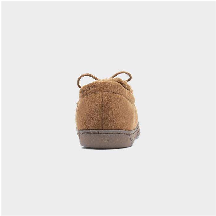 Mens Tan Bow Moccasin