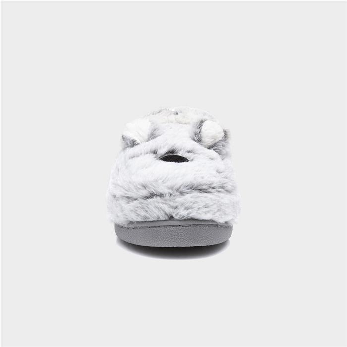Womens Grey Koala Moccasin
