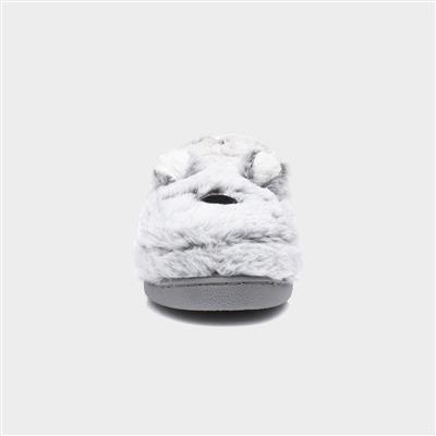 Womens Grey Koala Moccasin