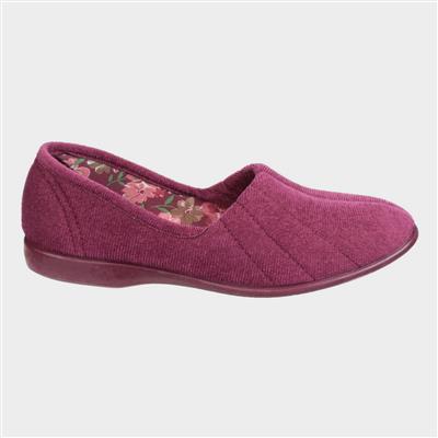Audrey Womens Purple Slipper