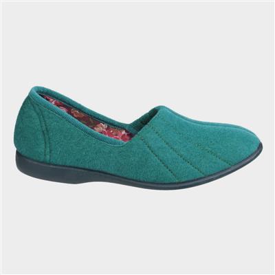Audrey Womens Blue Slippers