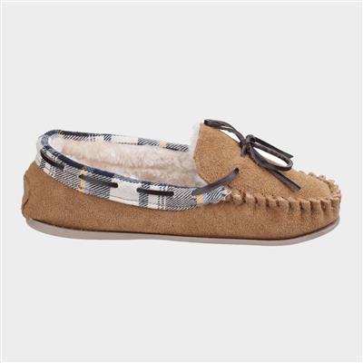 Kilkenny Womens Tan Moccasin Slipper