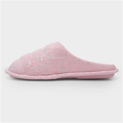 Astir Womens Pink Mule Slipper