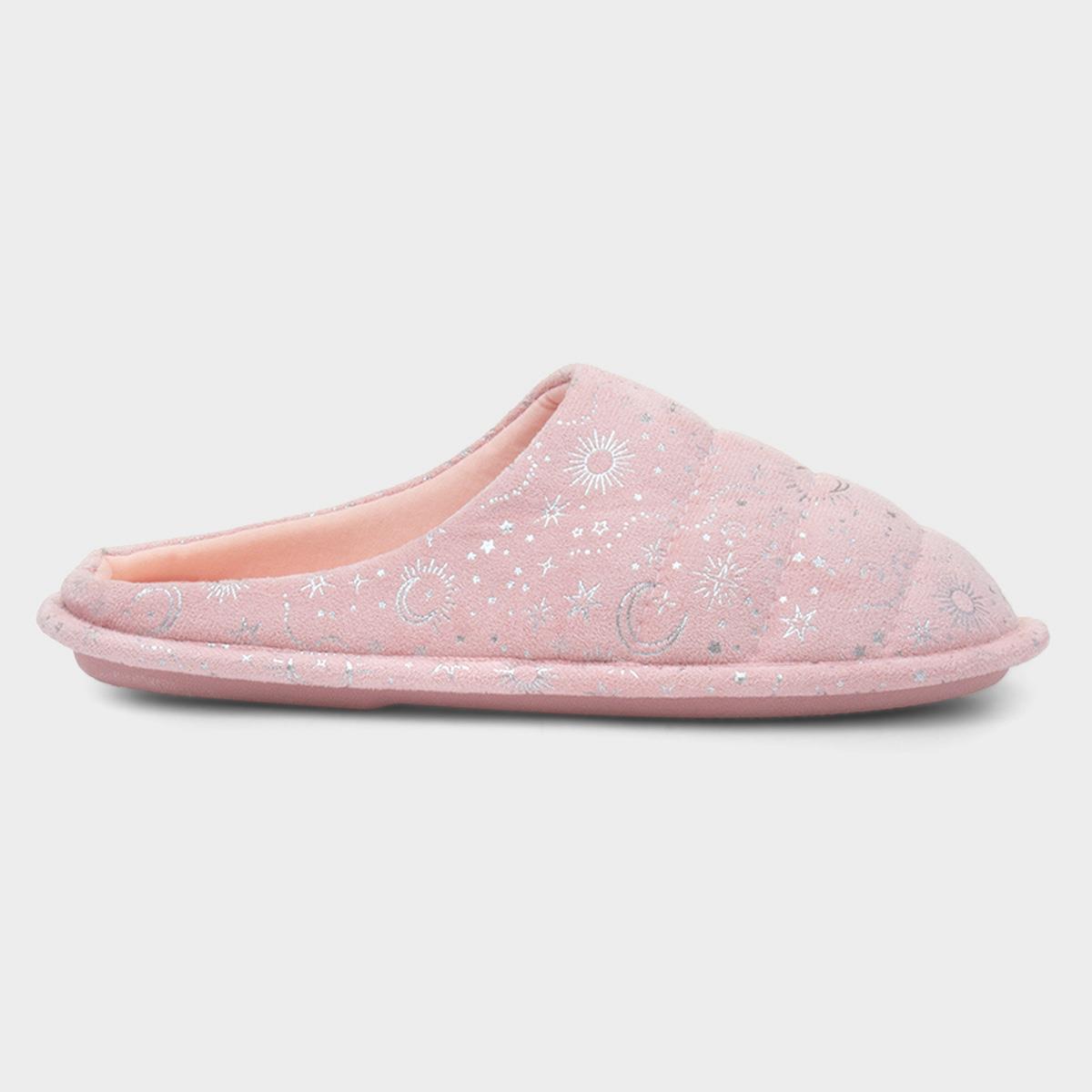 Astir Womens Pink Mule Slipper