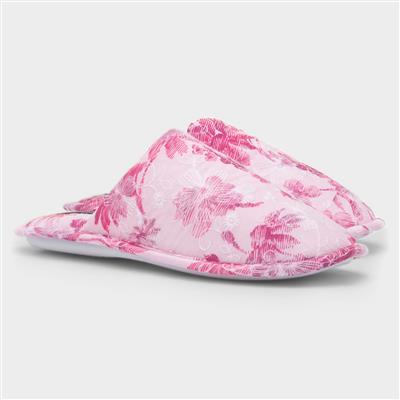 Womens Hawaii Pink Mule Slipper