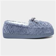 The Slipper Company Womens Blue Moccasin (Click For Details)