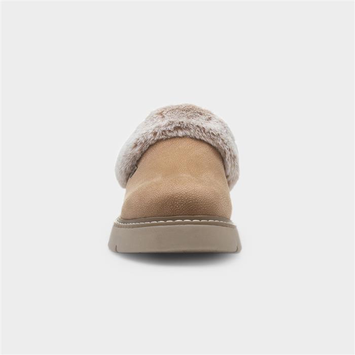 Bobs Keepsakes Womens Taupe Slipper