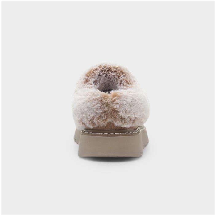 Bobs Keepsakes Womens Taupe Slipper