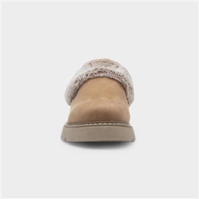 Bobs Keepsakes Womens Taupe Slipper