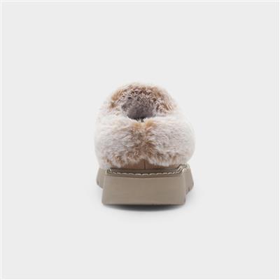 Bobs Keepsakes Womens Taupe Slipper