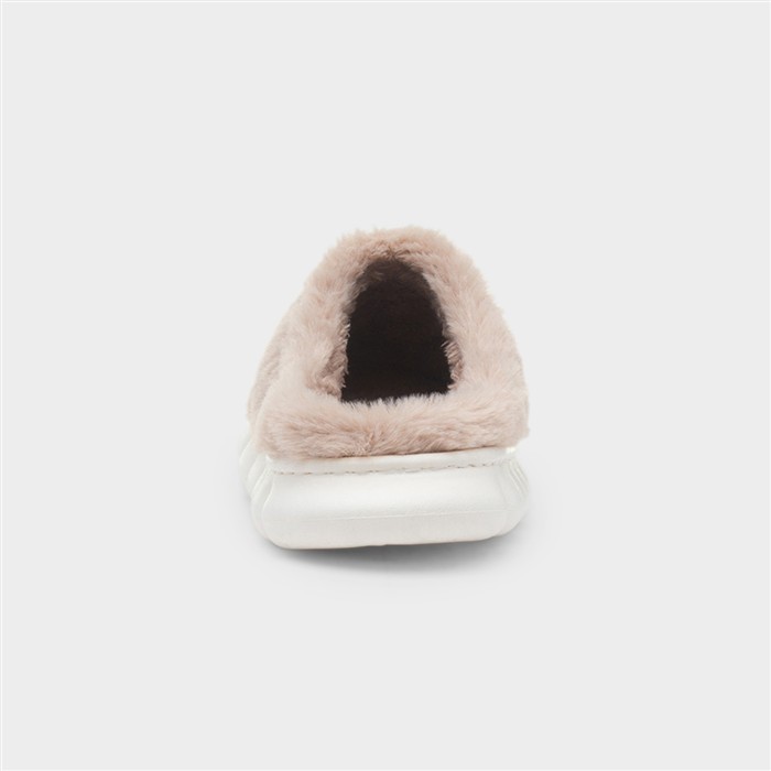 Lulu Womens Mocha Mule Slipper