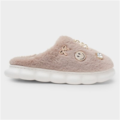 Lulu Womens Mocha Slipper