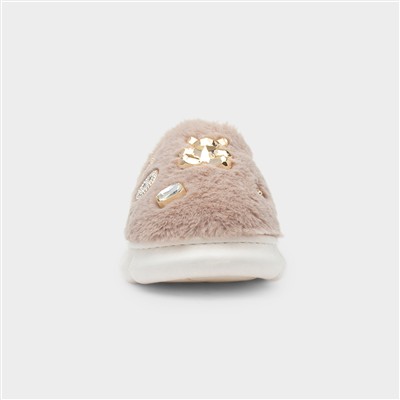 Lulu Womens Mocha Slipper