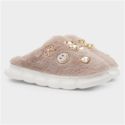 Lulu Womens Mocha Slipper