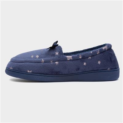 Farah Womens Navy Moccasin