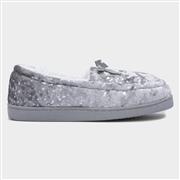 The Slipper Company Cerys Womens Grey Moccasin (Click For Details)