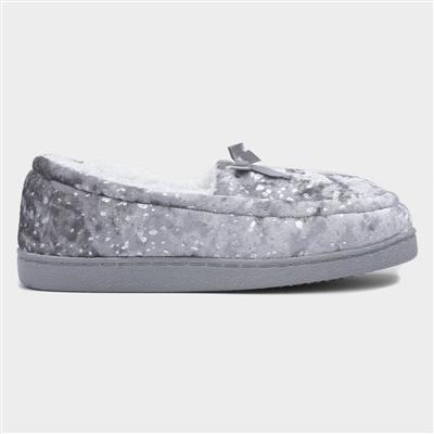 Cerys Womens Grey Moccasin