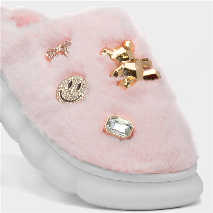 Lulu Womens Pastel Pink Slipper
