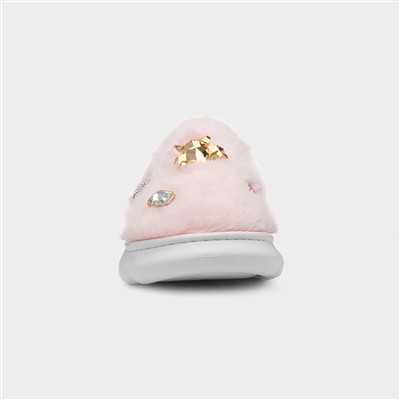 Lulu Womens Pastel Pink Slipper