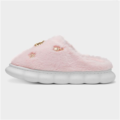 Lulu Womens Pastel Pink Slipper