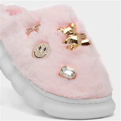 Lulu Womens Pastel Pink Slipper