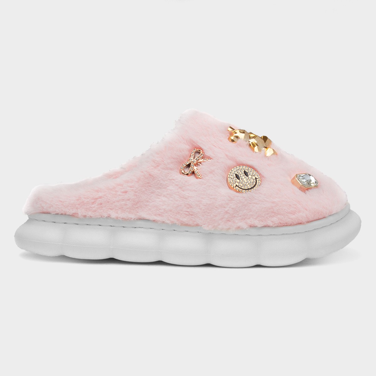 Lulu Womens Pastel Pink Slipper