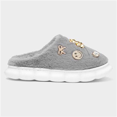 Lulu Womens Grey Slipper