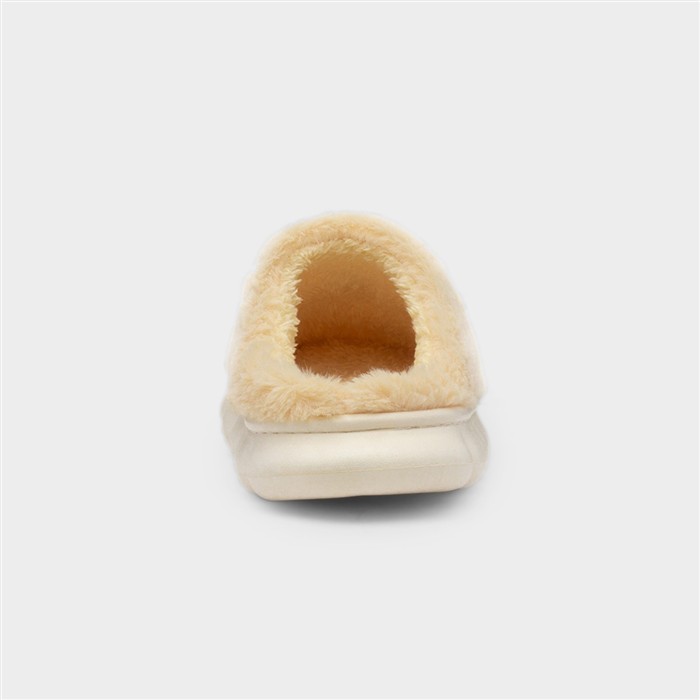 Lulu Womens Yellow Mule Slipper