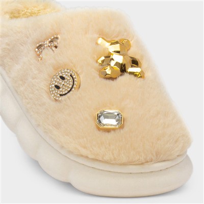 Lulu Womens Yellow Slipper