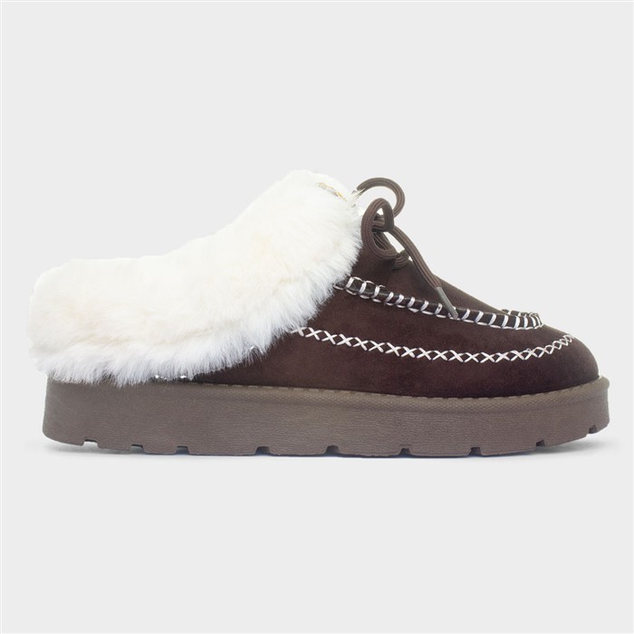 Matilda Womens Brown Slipper