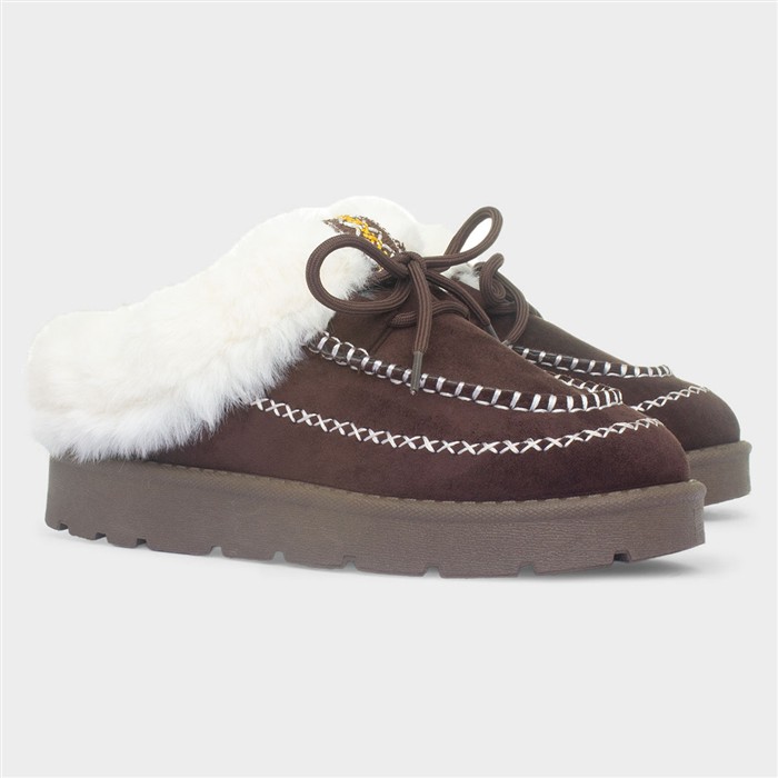 Matilda Womens Brown Slipper