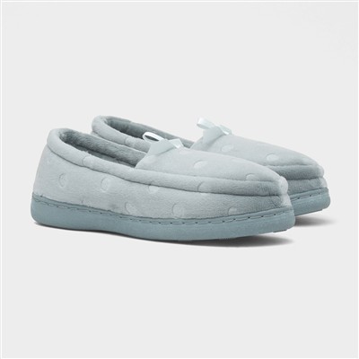 Womens Aqua Blue Moccasin