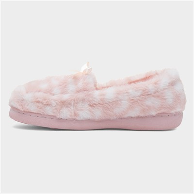 Womens Pink Moccasin