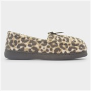 The Slipper Company Womens Brown Leopard Moccasin (Click For Details)