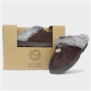 Jo & Joe Splendour Womens Chocolate Brown Slipper (Click For Details)