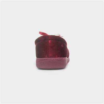 Womens Red Star Moccasin